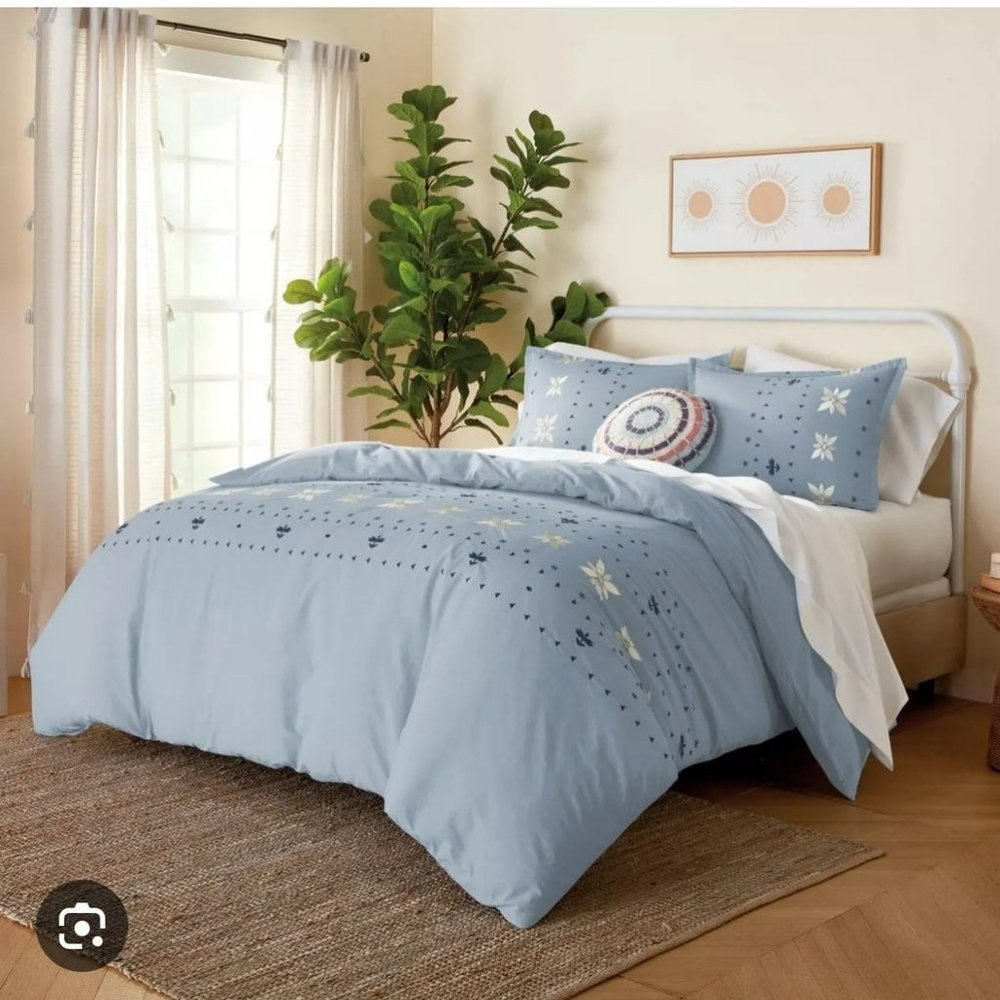 Wild Sage™ Alana Embroidered Comforter Set 3-Piece Reversible New